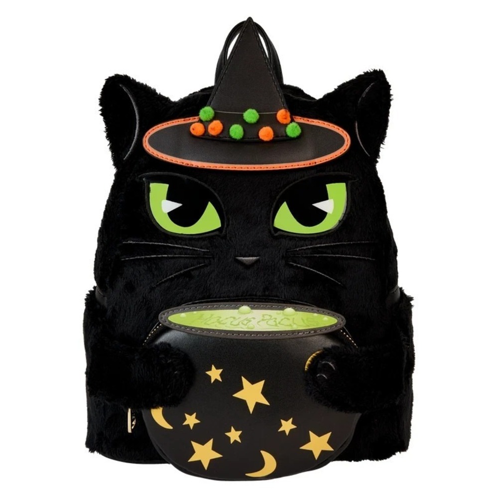 Loungefly Disney Hocus Pocus Binx Costume Light Up Glow Mini Backpack Exclusive